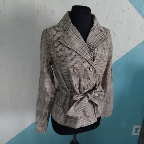 Paris Blues Plaid Coat - Picture 3 of 10